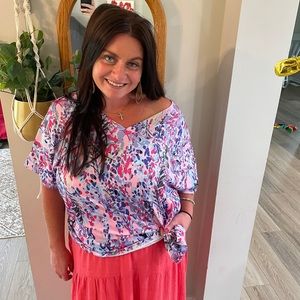 BEAUTIFUL colorful abstract top